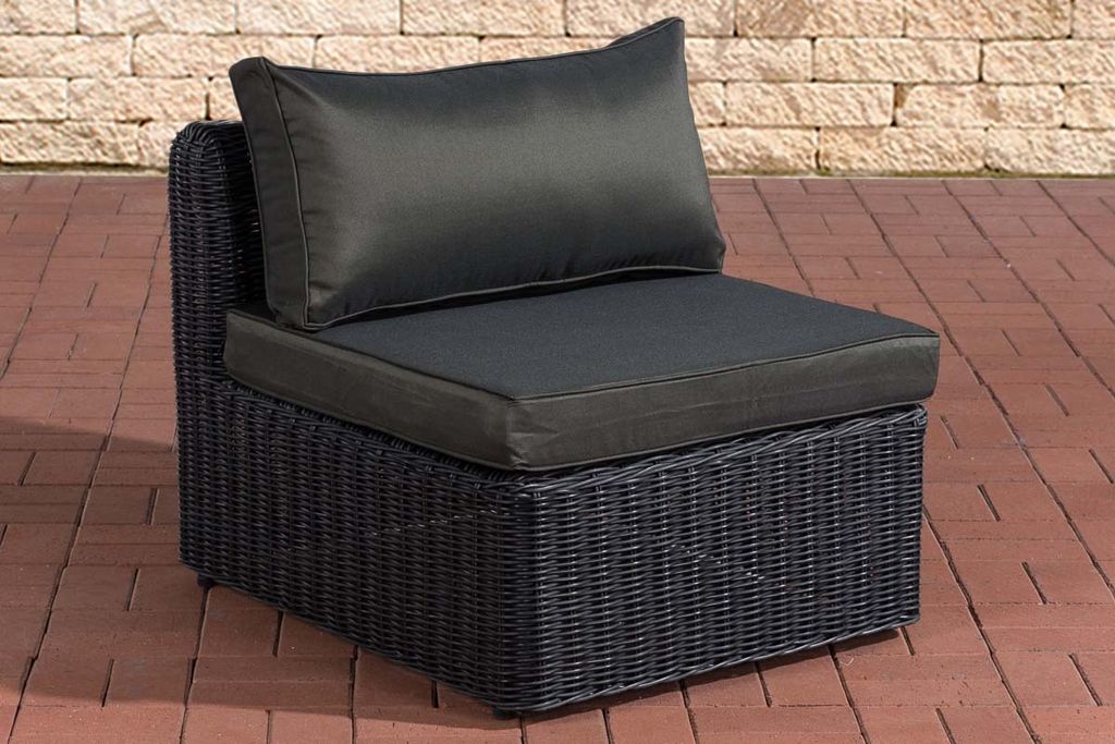 Mittel-Sofa HLO-CP32 Anthrazit 5mm schwarz