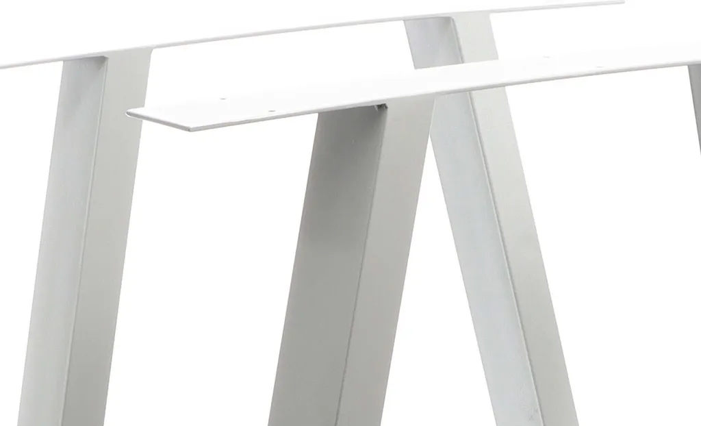 Pied de Table Stable et Robuste en Acier Gris - Solution pour Table DIY - 9