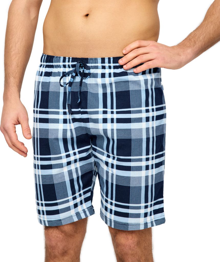 Timone Herren Schlafanzughose Kurz TI30-116(Kariert1 (9555408), S)