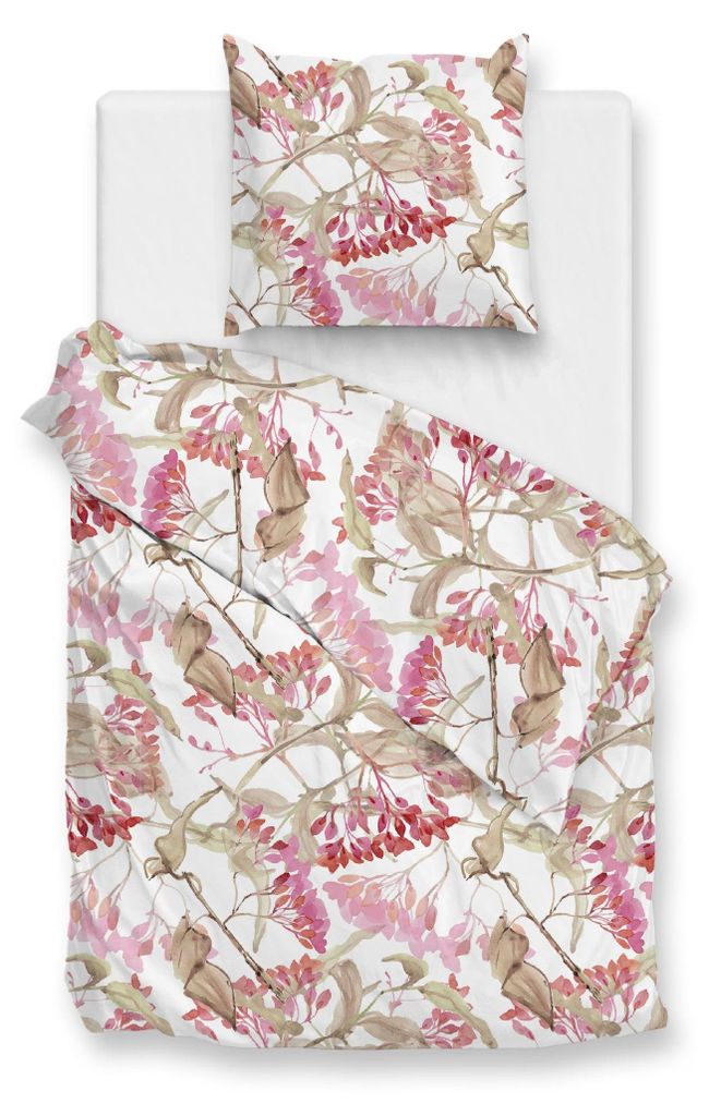 Zohome White Bettbezug Dario - 155x220 cm + 1 Kissenbezug - Produktbild 