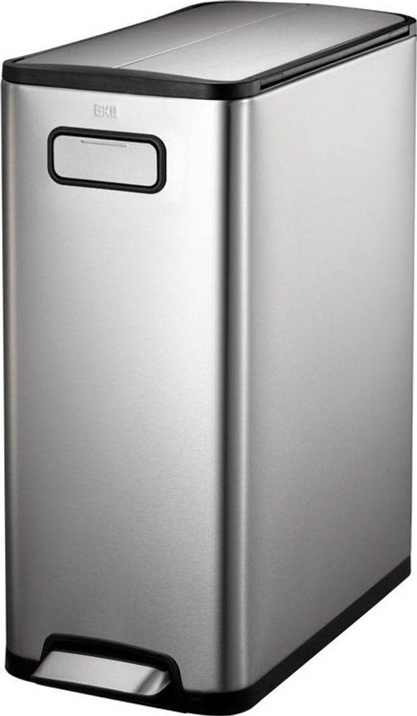 EKO - Ecofly Treteimer 45 Liter - Stainless steel Plastic - Matt Edelstahl
