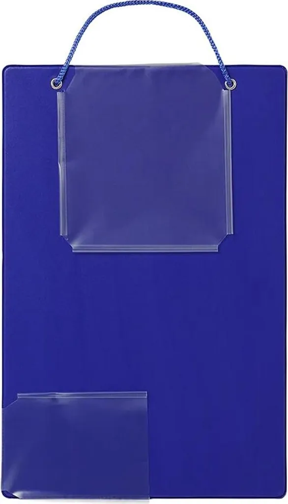 Protège-document d'atelier A4 bleu avec rangement clés - Pack de 10 unités - 12