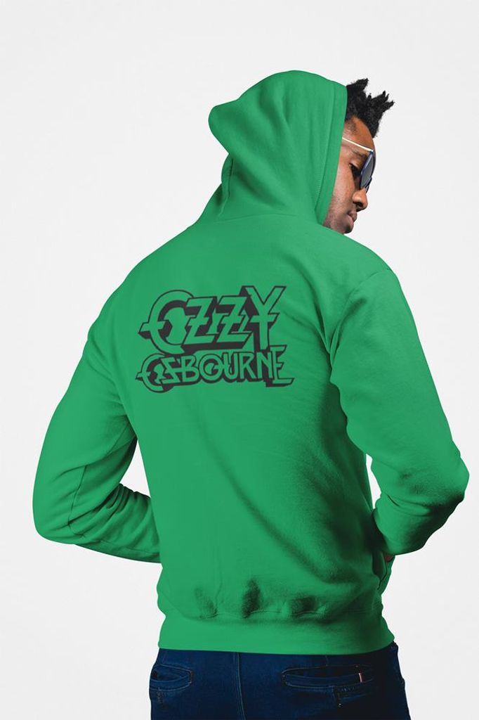 D&B Uni Hoodie ZIPZN00006 Ozzy Grün-Größe S