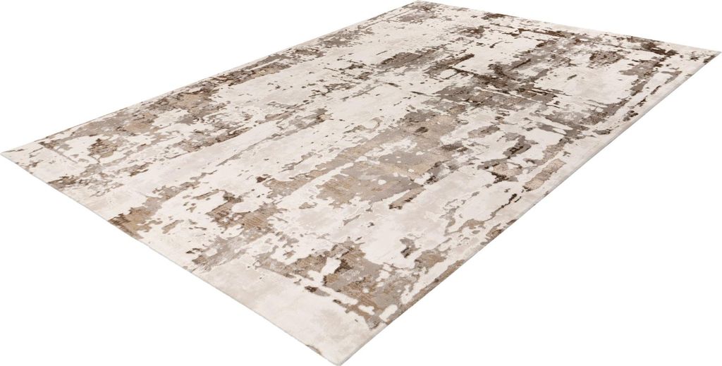 Pierre Cardin Tropez modernes Design-Vloerkleed 80x150 cm in Beige und Bronze mit 3D-Effekt