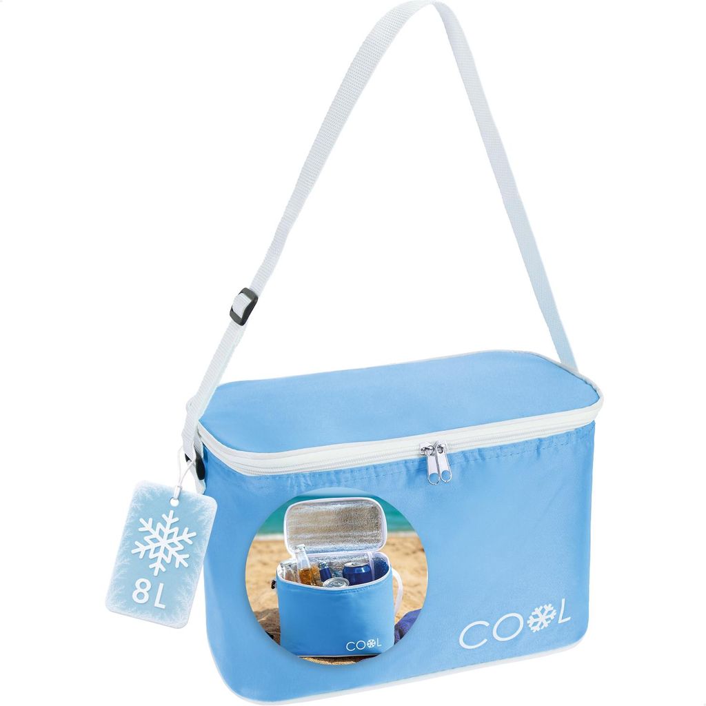 com-four Kühltasche 8 L - faltbare Thermo-Kühlbox - leichte Isoliertasche für Camping & Outdoor mit Schultergurt - sommerliche Picknicktasche ...