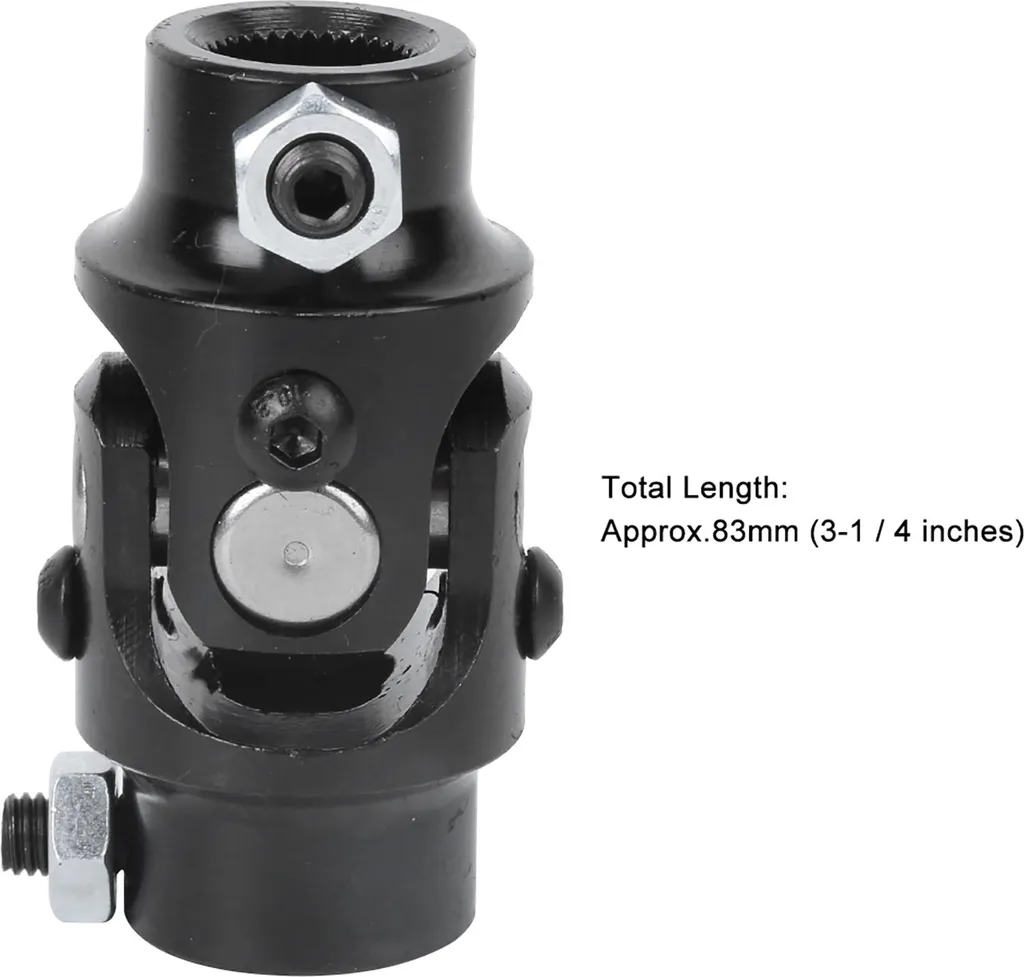 Cardan Direction 3/4-36 Spline x 3/4 DD Noir - Acier renforcé - 5