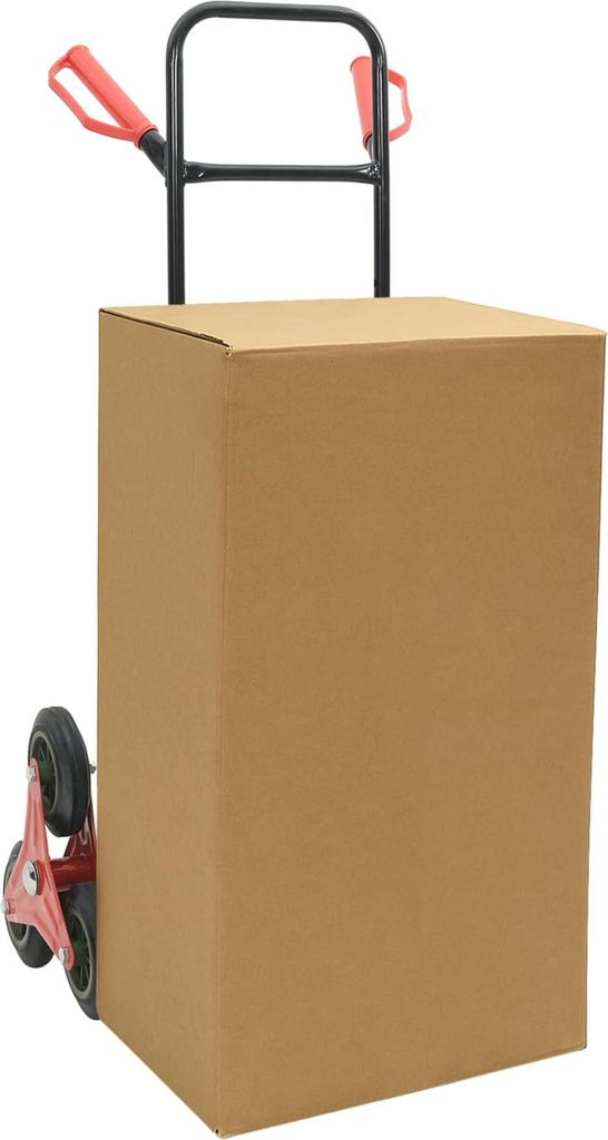 (Robust Möbel) Handwagen Schwarz und Rot 64,5 x 49,5 x 114cm Stahl - CL642758 - Bollerwagen