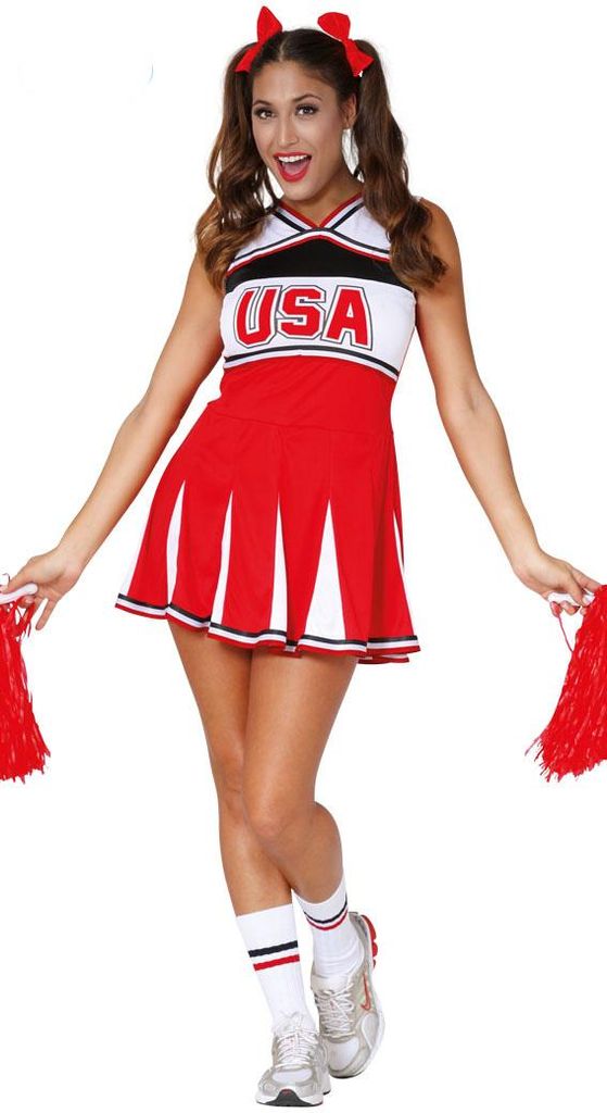 y Cheerleader - Kostüm für Damen Gr. S-XL, Größe:M Produktbild 