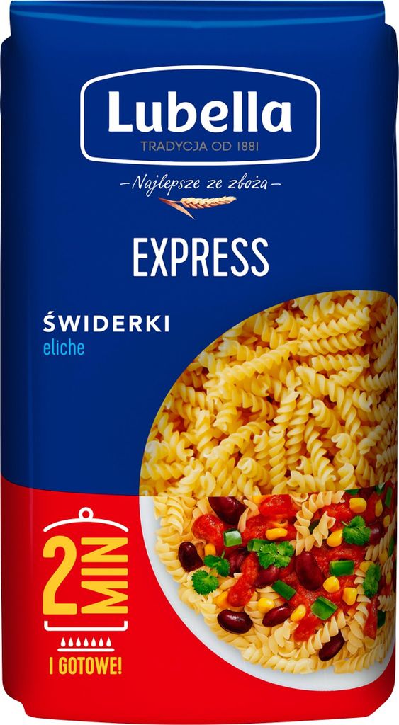 Lubella Express Makaron świderki 400 g Zdjęcie produktu 