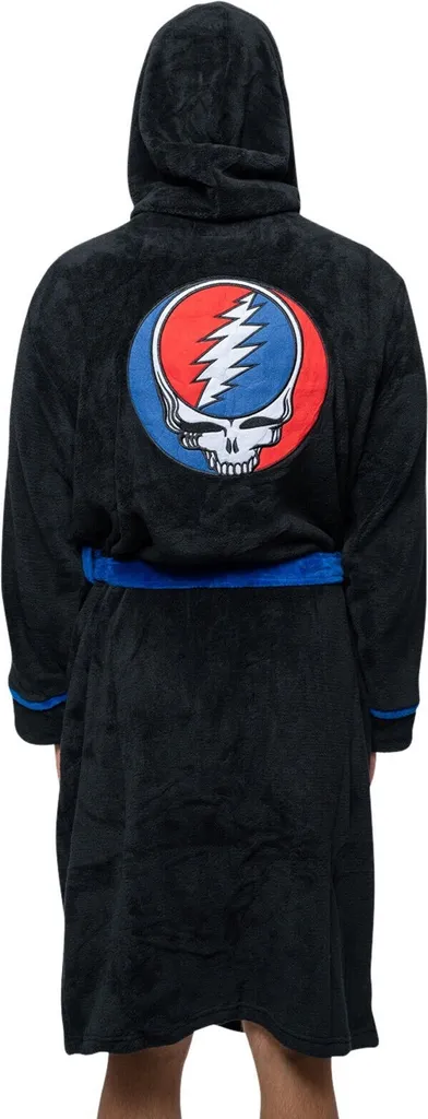 Robe de chambre Steal Your Face brodée Grateful Dead bicolore M à L