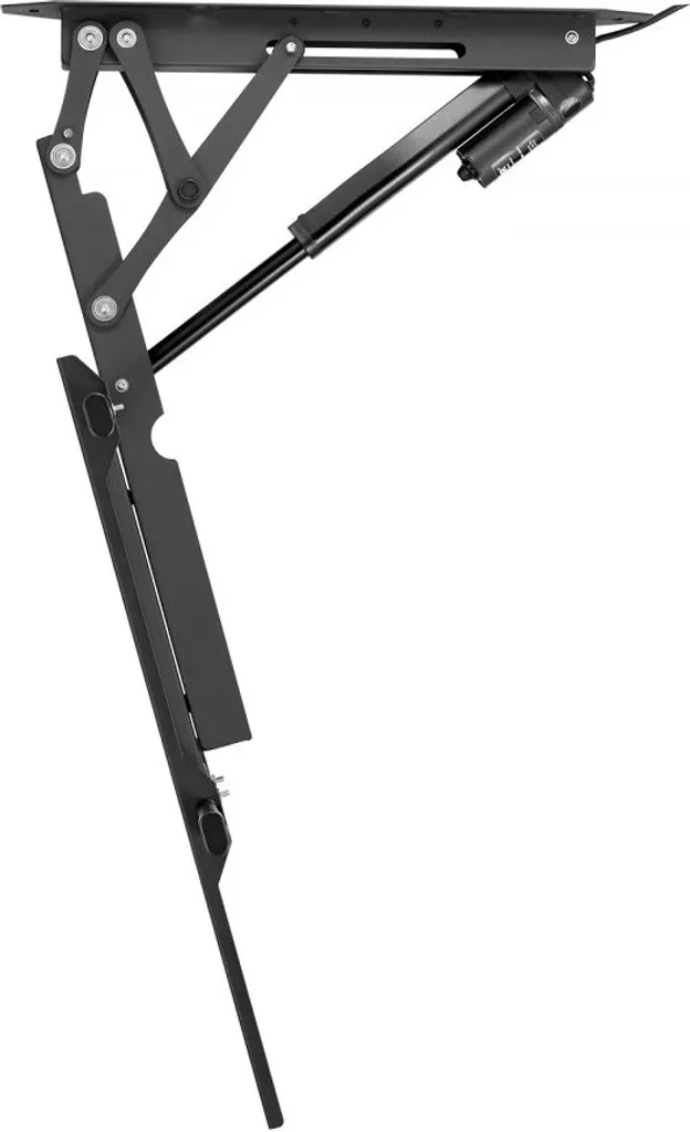 Support TV Plafond Électrique Orientable avec Télécommande RF Noir - 10