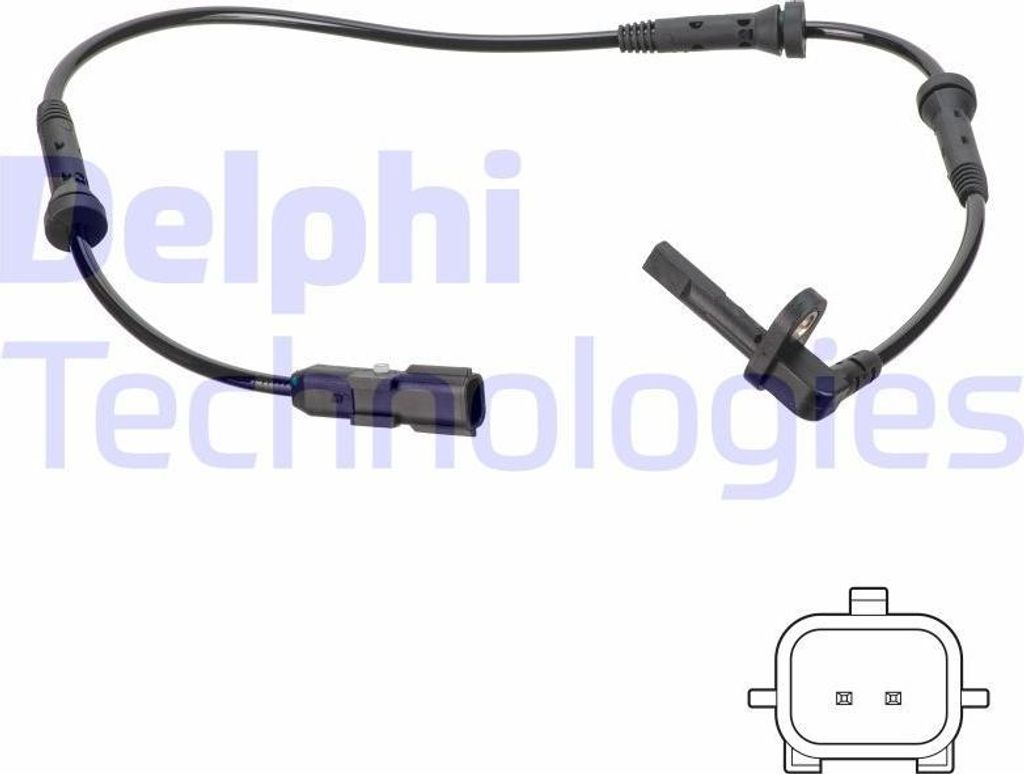 DELPHI SS20750 Raddrehzahlsensor OE 479104225R kompatibel mit Thalia, Sandero, Logan, Express, Lodgy, Dokker