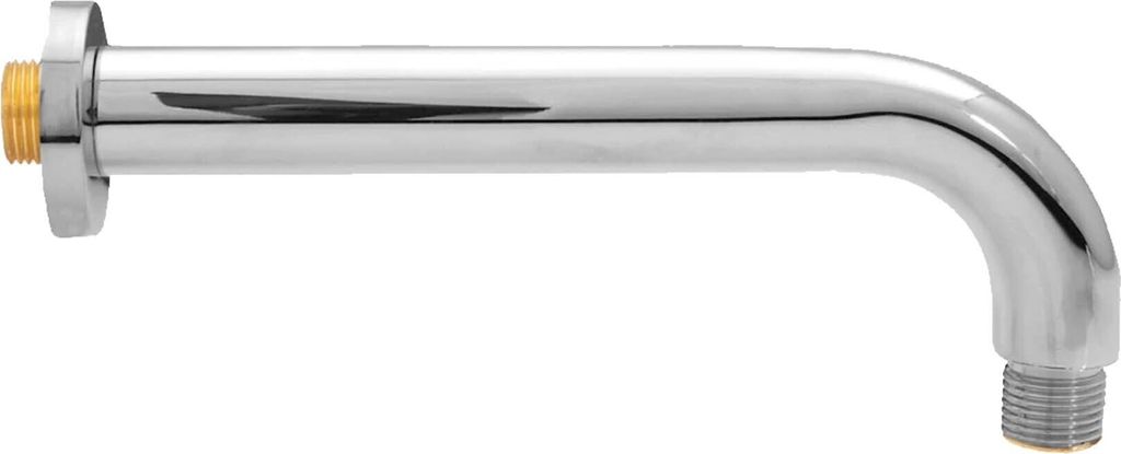Universal 90° Brausearm Ø 25 mm x 300 mm für Regenbrausen, Messing verchromt