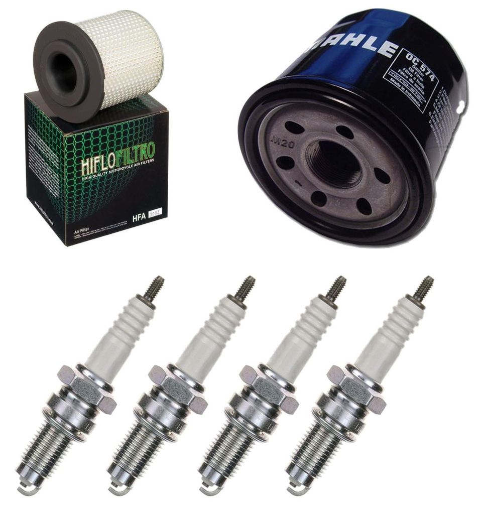 Service-Kit für Suzuki GSX-R 1100 1986-1988 Luftfilter Ölfilter Zündkerzen von pamoto - Neu