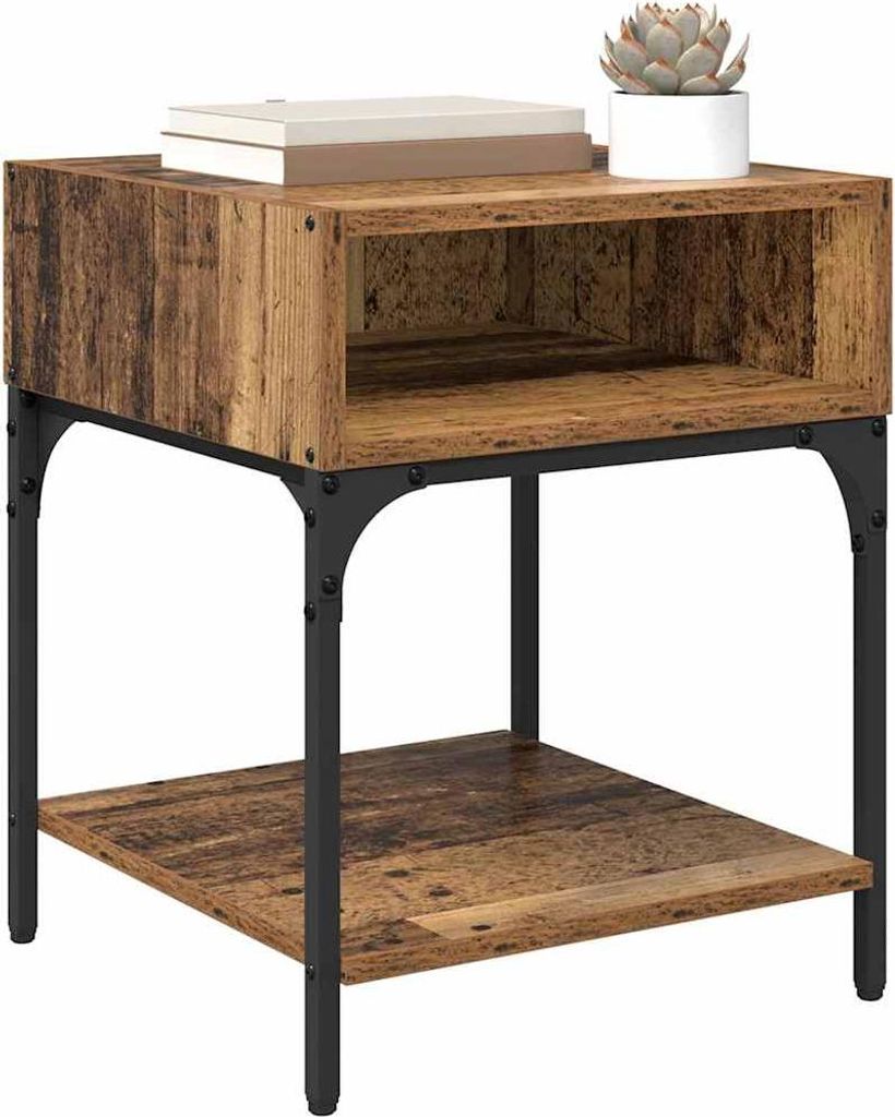 “2026 Modern“ Nachttisch Altholz 40 x 40 x 50cm Holzwerkstoff - Nachttische & -schränke Designermöbel 347780 - Nachttische & -schränke