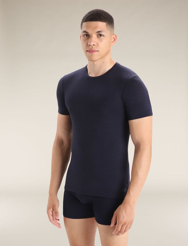 Icebreaker Herren Merino 150 Anatomica Rundhals-T-Shirt midnight navy L