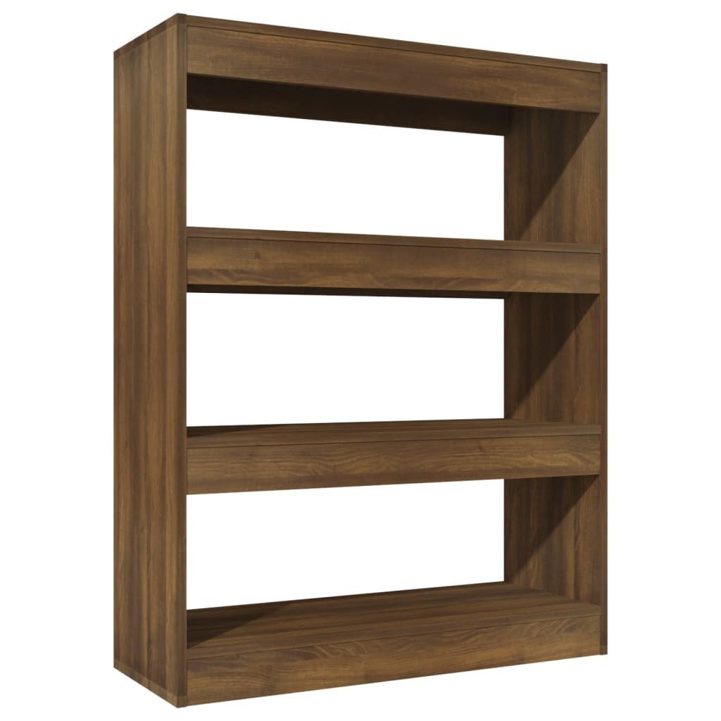 (Robust Möbel)Bücherregal/Raumteiler - Bücherschrank/Standregal Langlebiges - Braun Eichen-Optik 80x30x103cm - Bücherregale DEMöbel443701