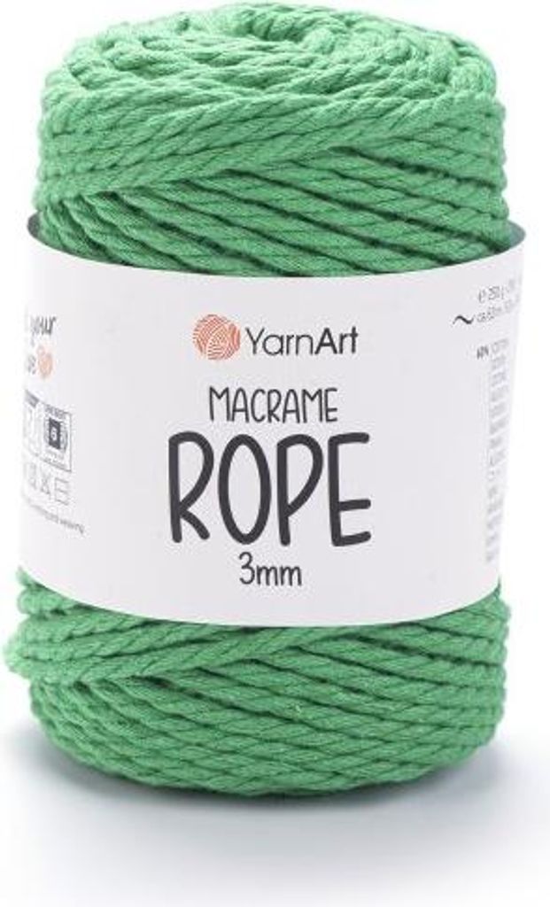 Yarn Art Macrame Rope 3 mm 63 m 759 Dark Green Schnur