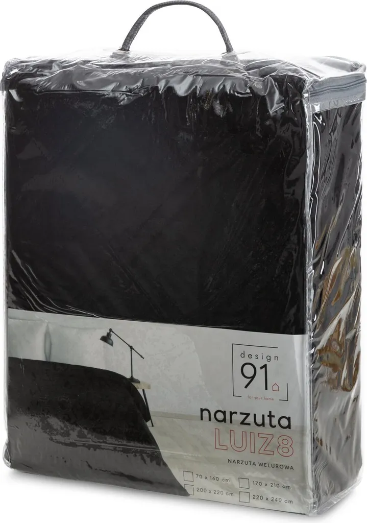Couette de lit noire LUIZ8 170X210 pour un sommeil réparateur et doux