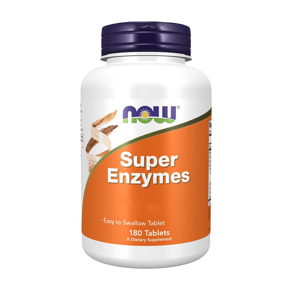 Now Foods Super Enzymes (180 tabs) Unflavoured - Vitamine, Mineralien & Gesundheit - Enzyme