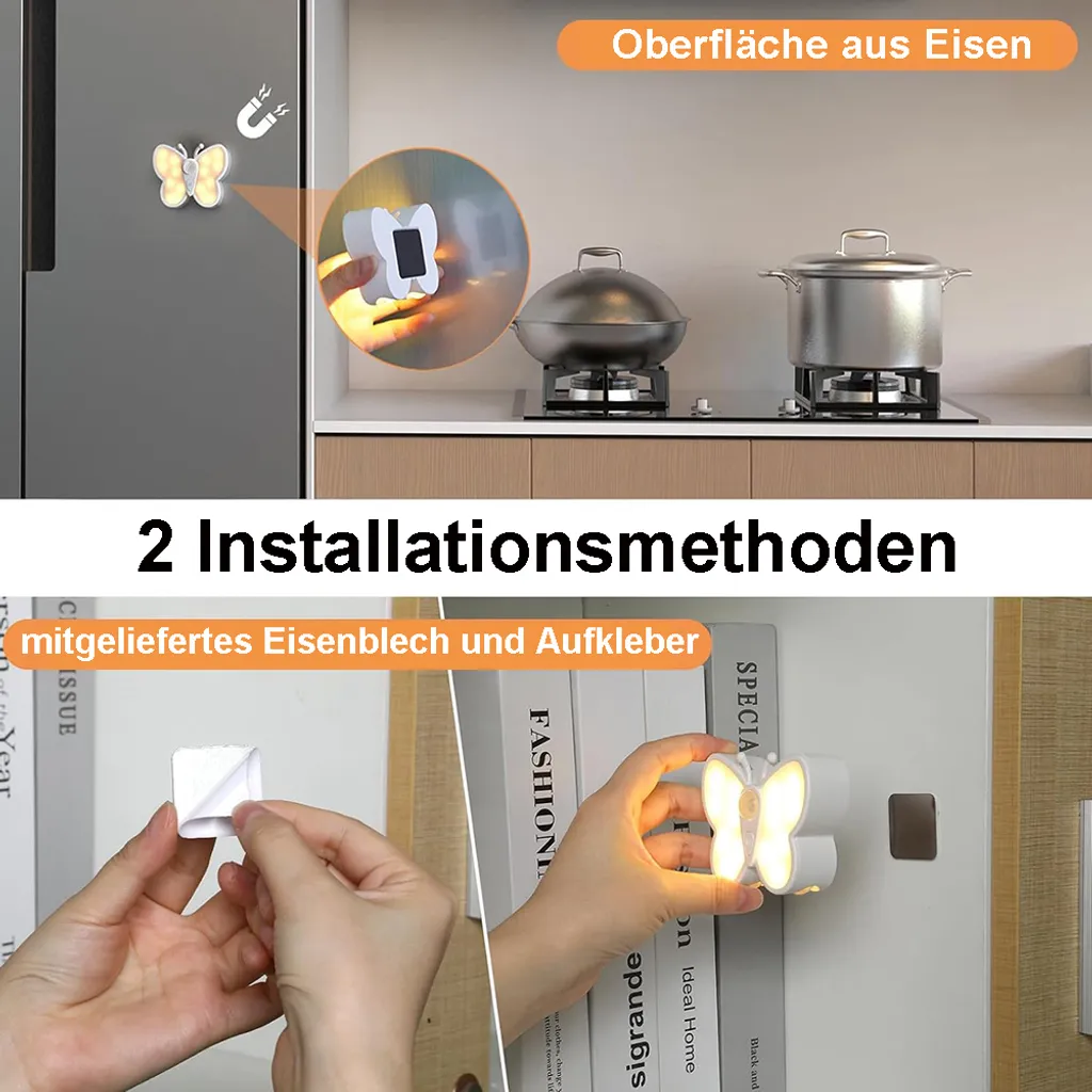 Lampe de Placard Rechargeable 3 Modes avec Intensité Variable Lot de 3 - 6