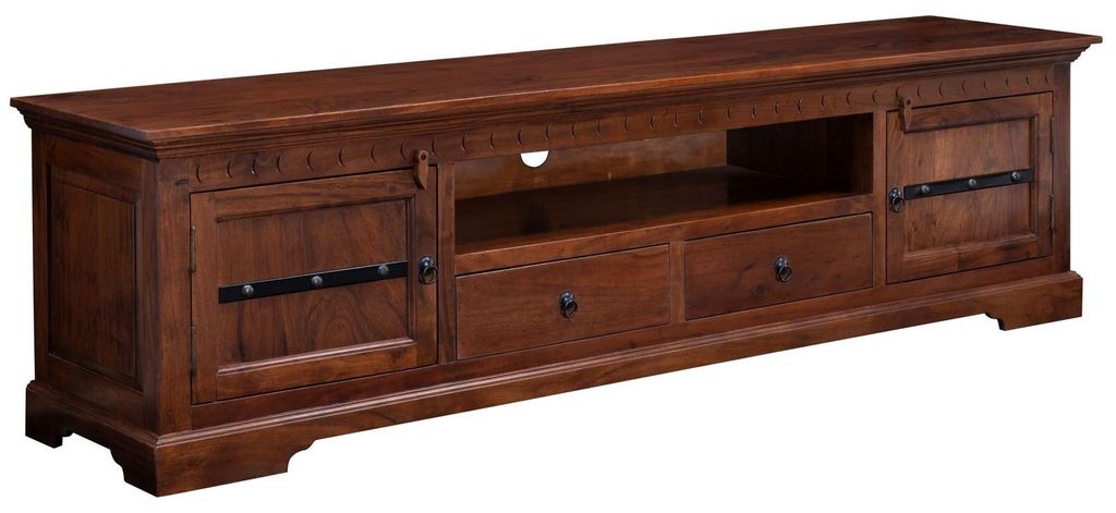 MASSIVMOEBEL24 | mobile TV in legno di Acacia 200x45x55 Immagine del prodotto 