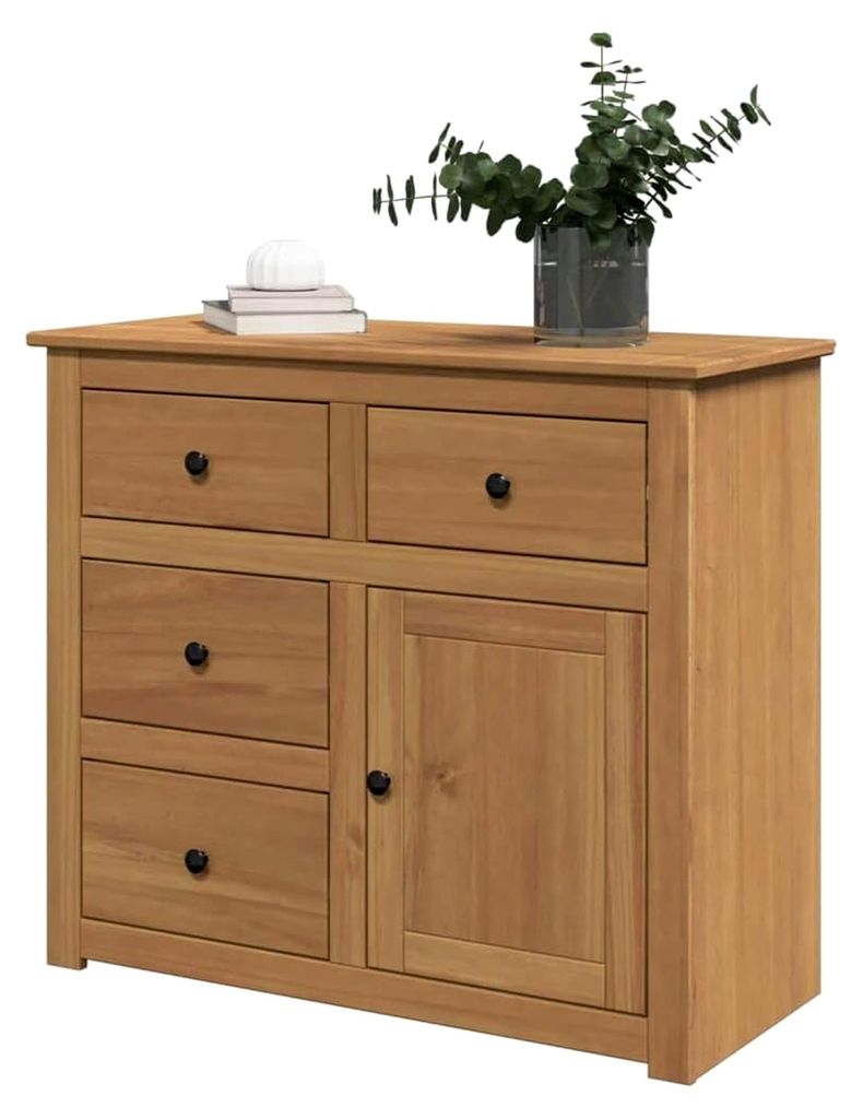 Sideboard mit Schubladen Panama 93x40x80 cm aus massivem Kiefernholz