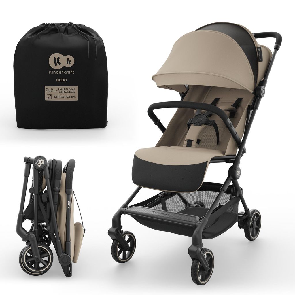 Kinderkraft NEBO – ultralekki wózek kabinowy, mechanizm Zdjęcie produktu 