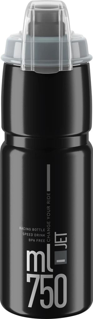 Elite Trinkflasche 'Jet Plus' 750 ml, schwarz/grau