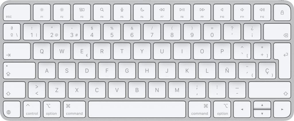 Apple Magic Tastatur Universal USB + Bluetooth QWERTY Spanisch Weiß