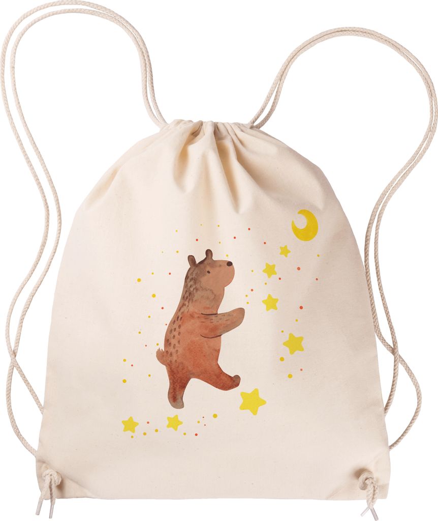 Mr. & Mrs. Panda Sportbeutel Bär Träume - Transparent - Geschenk, Beutel Rucksack, Teddy, wander, Traumdeutung, Turnbeutel, Traum, festival tasch...
