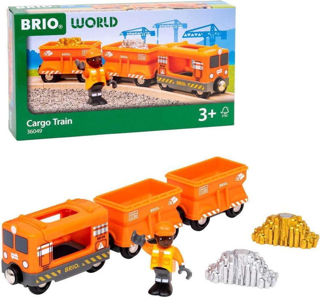 BRIO Cargo Train, Vlak, 3 rok / roky, Viacfarebný Obrázok produktu 