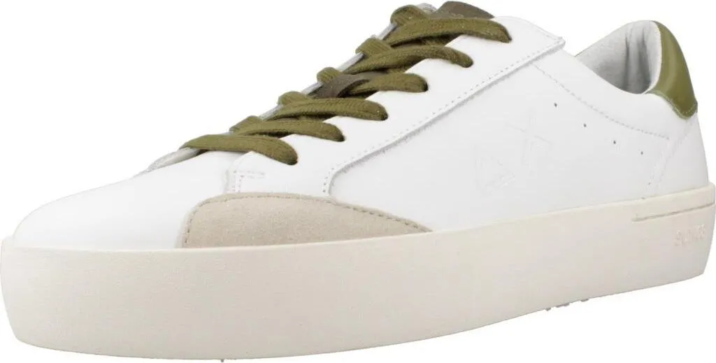 Basket Sun68 Street Leather Blanche - Cuir Premium et Semelle Confort