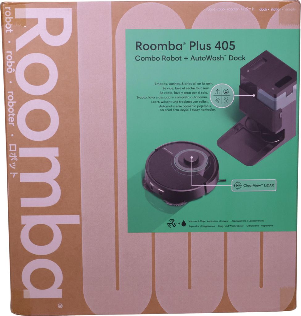 iRobot Roomba Plus 405 Combo, zwart Productafbeelding 