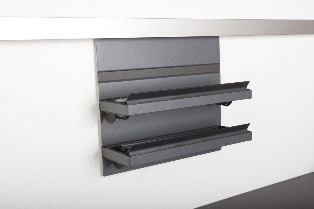 Linero MosaiQ ROLLINERO Folienabroller Graphitschwarz für Alufolie und Frischhaltefolie