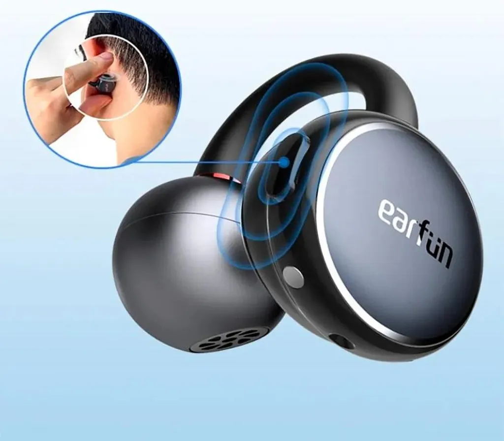 Earfun Clip Écouteurs Sans Fil Noir - Taille Unique Haute Performance