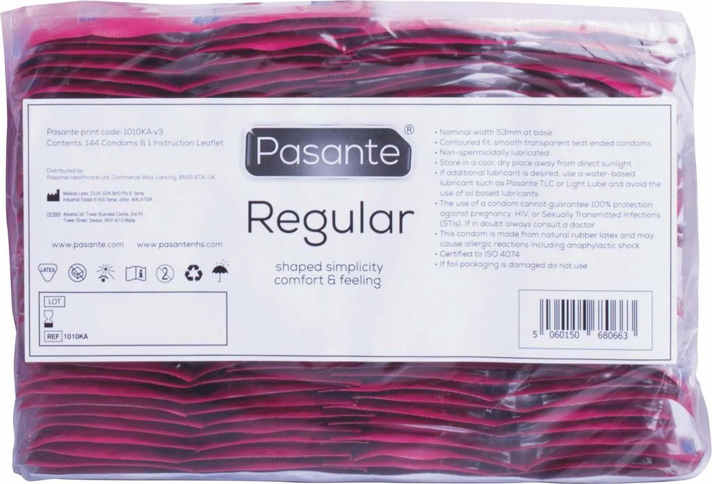 Pasante - Kondom Regelmssige Reihe 144 Einheiten Produktbild 