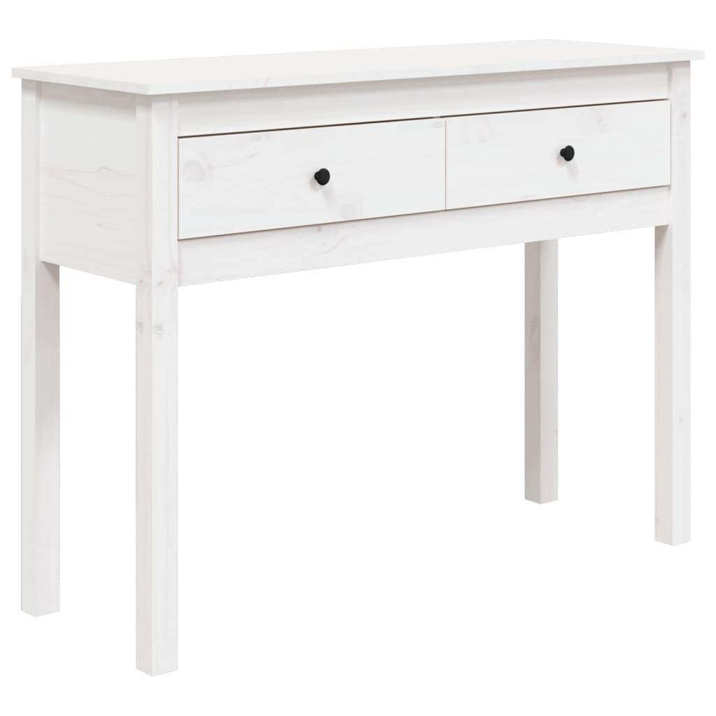 Konsolentisch Aus Recyceltem Teakholz, 86x31x74 Cm - Mit 3 Schubladen, Handgefertigt