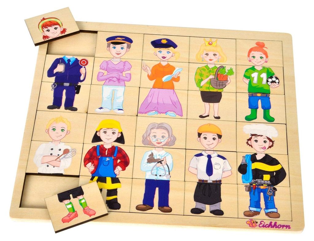 Eichhorn Einlegepuzzle, Mix und Match Produktbild 