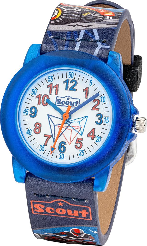Scout Kinderuhr blau Quad 280305055