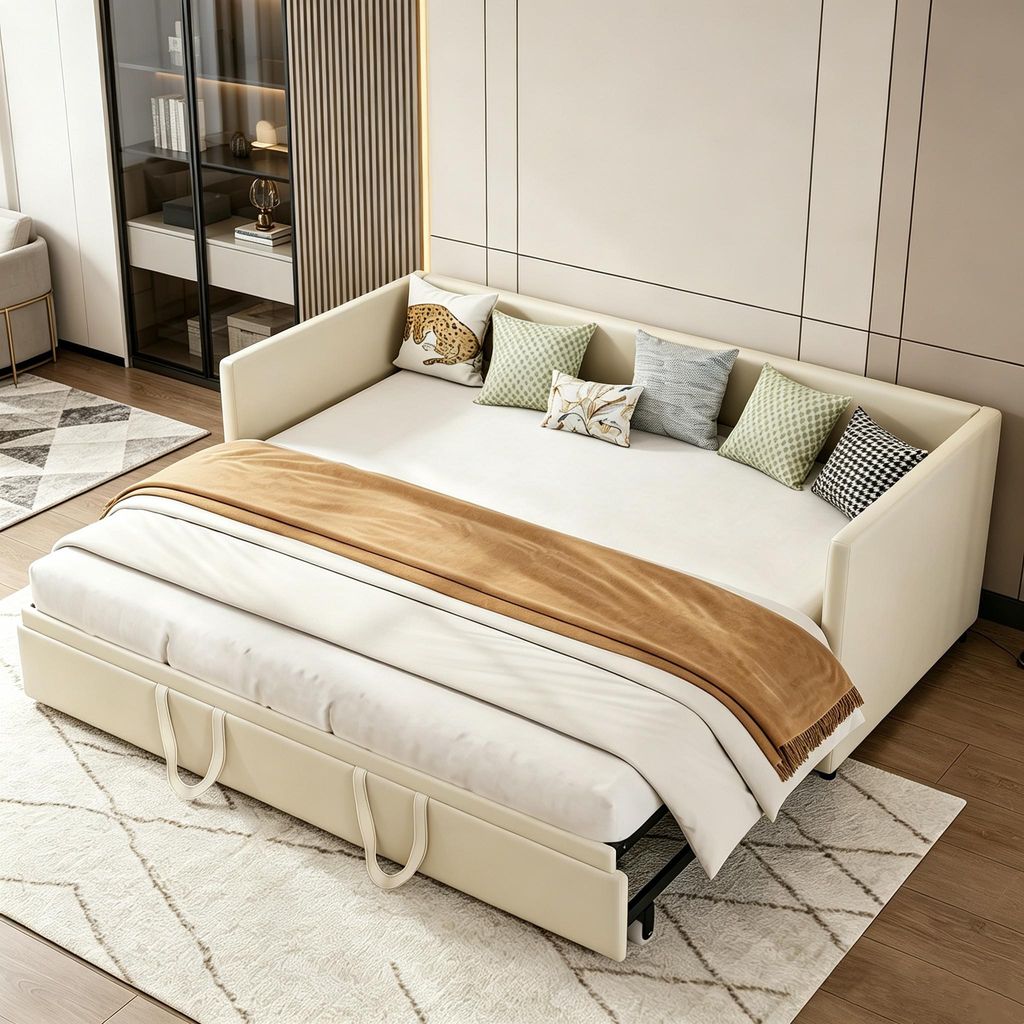 INONEFT, lit de jour 90x200 cm / 180x200 cm, canapé-lit Image du produit 