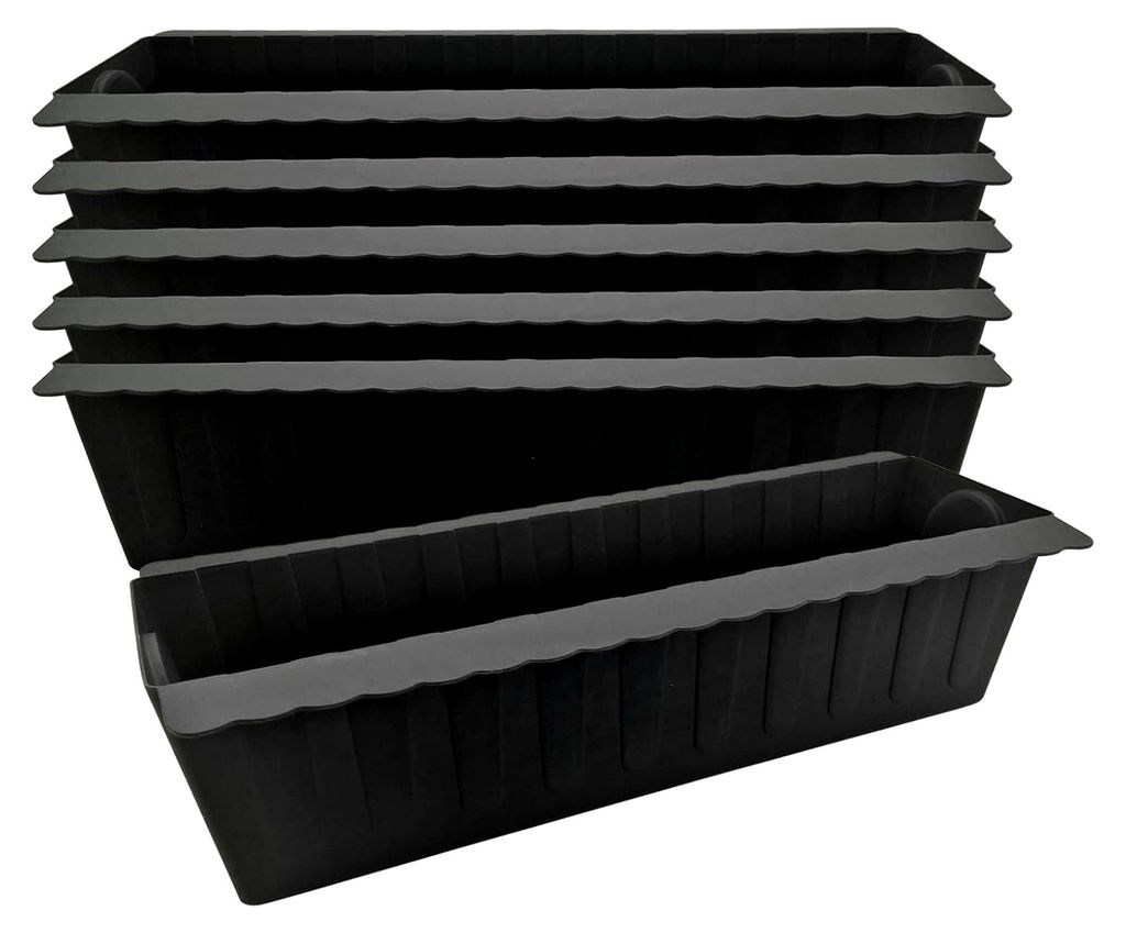 Pflanzkästen aus wetterfestem Material für Balkon und Garten - Vertikaler Garten (6er Set)