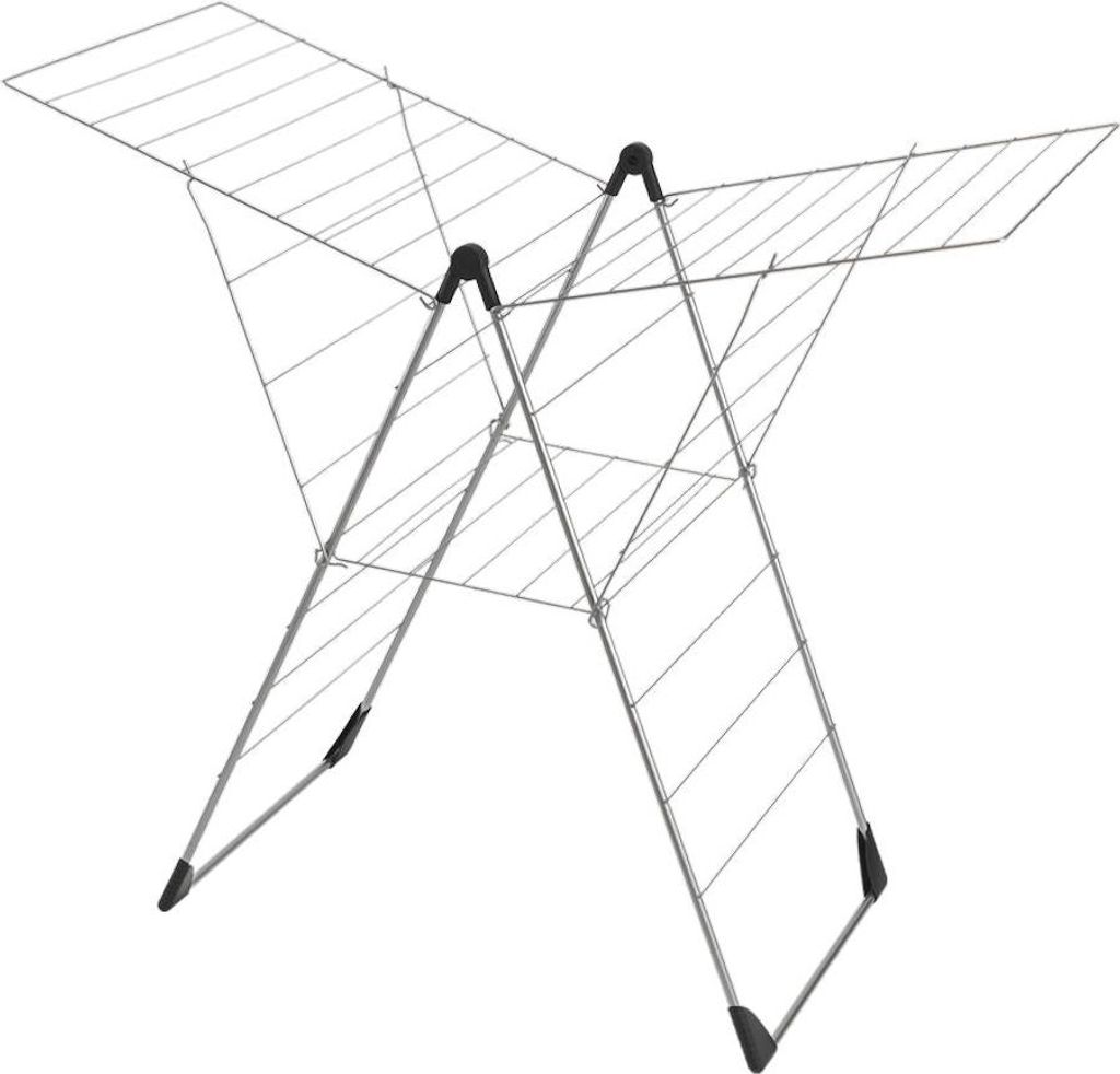 Metaltex Wäscheständer - Vento 25m silber - stabiler und klappbarer Wäscheständer