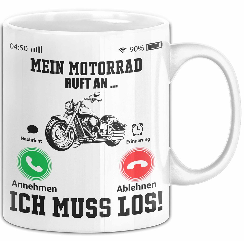 Mein Motorrad Ruft An... Ich Muss Los Tasse Geschenk Für Produktbild 