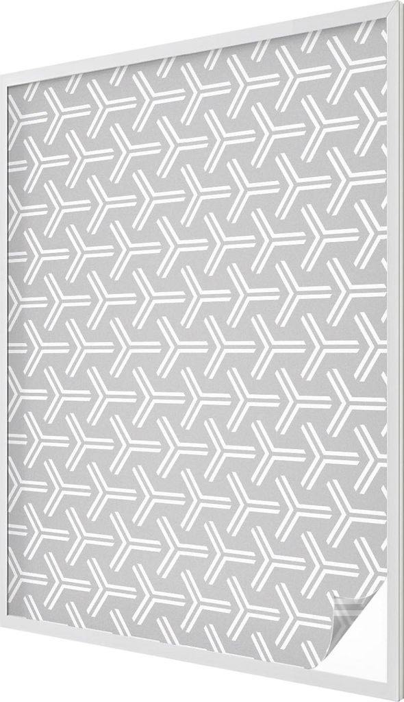 Buntglas Fensterfolie – 146x100 cm – Stained-Glass Design – blickdichte dekorative Sichtschutzfolie – selbstklebend, UV-Schutz – Minimali...