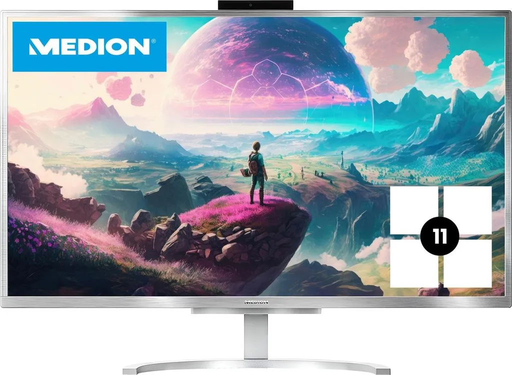Ordinateur tout-en-un Medion i5 Windows 11 pour supprimer les câbles