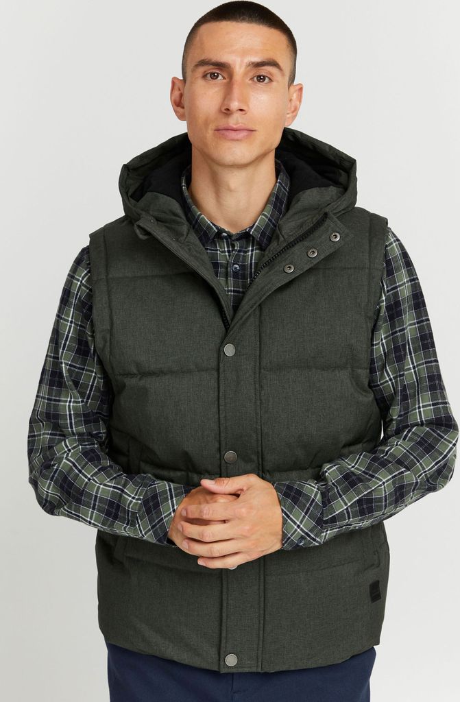 !Solid SDCollin Herren Weste Steppweste Outdoor Weste mit Kapuze und Steppungen Robuste Polyester-Qualität Regular Fit