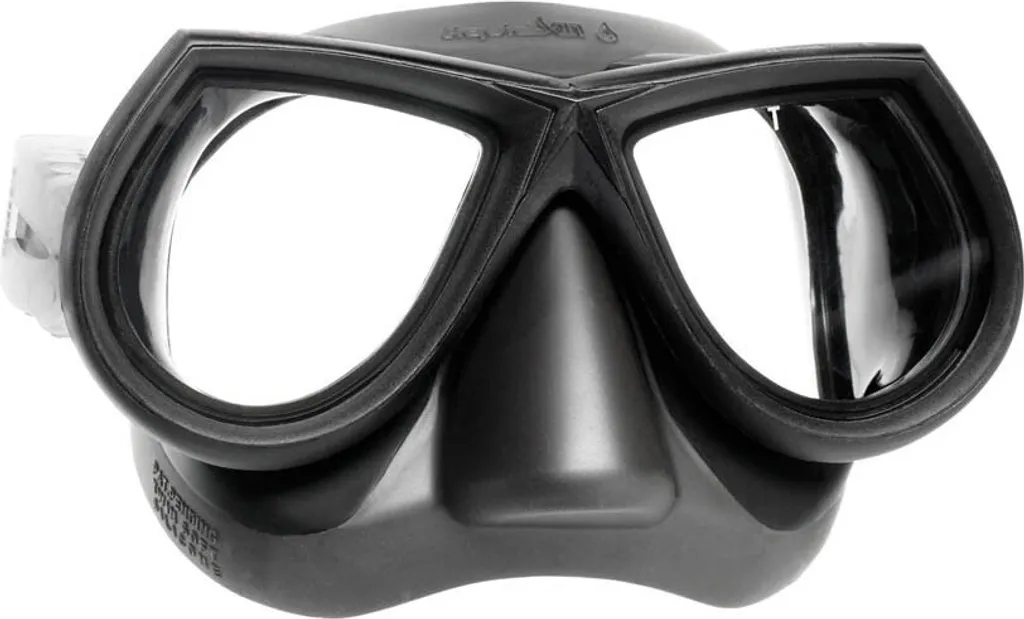 Masque de plongée Mares Star LiquidSkin noir - Adieu aux marques de jupe