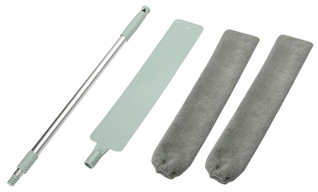 Wiederverwendbarer, einziehbarer Fugenreiniger mit biegsamem Mikrofaser-Staubwedel und Teleskopstange für schwer zugängliche Stellen wie Decken u...