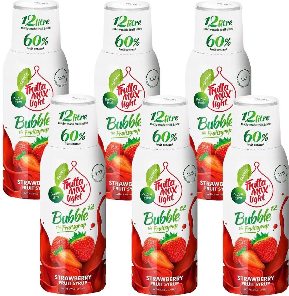 FruttaMax sirop de fraise light 500 ml, concentré, 6 Image du produit 